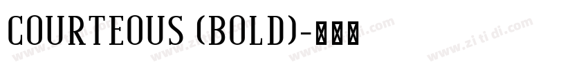 Courteous (Bold)字体转换